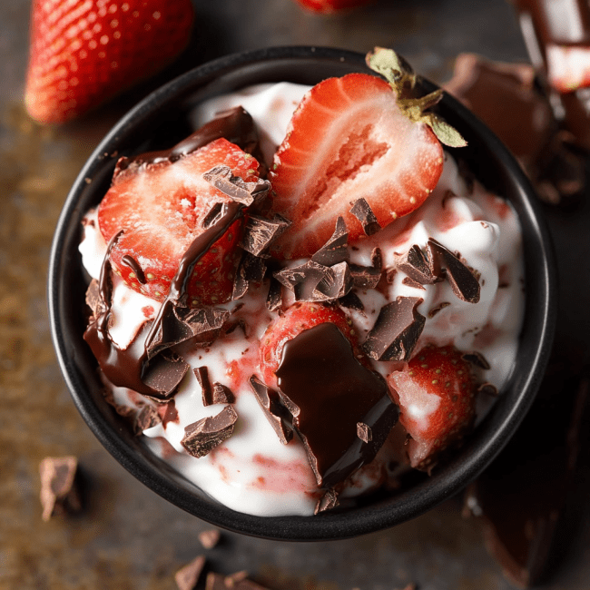 Chocolate Strawberry Yogurt Clusters