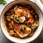 Baked Chicken with Mushrooms