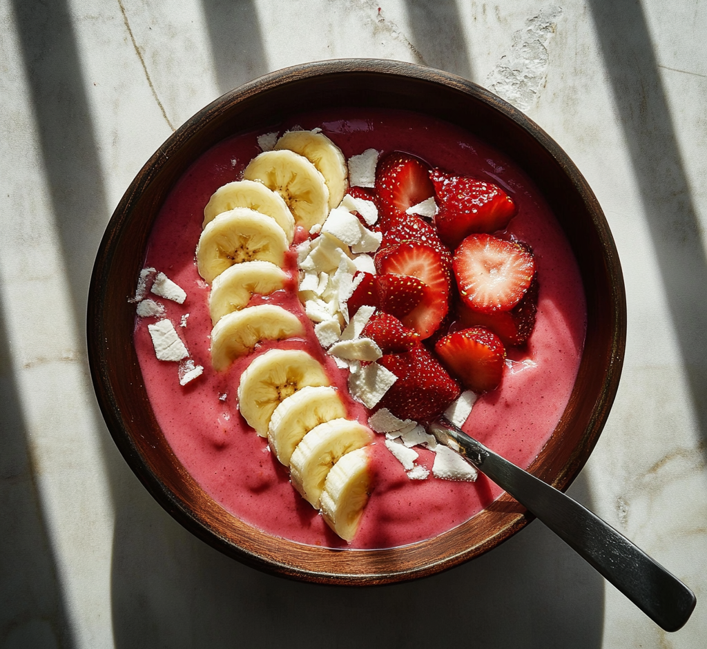 Strawberry Banana Smoothie Bowl