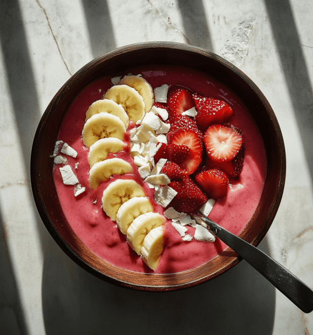 Strawberry Banana Smoothie Bowl