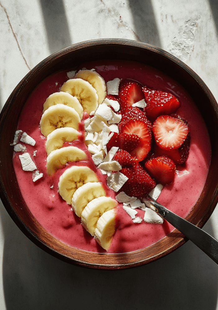 Strawberry Banana Smoothie Bowl