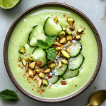 Cucumber Melon Smoothie Bowls