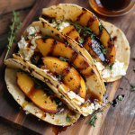 Savory Peach & Ricotta Breakfast Tacos