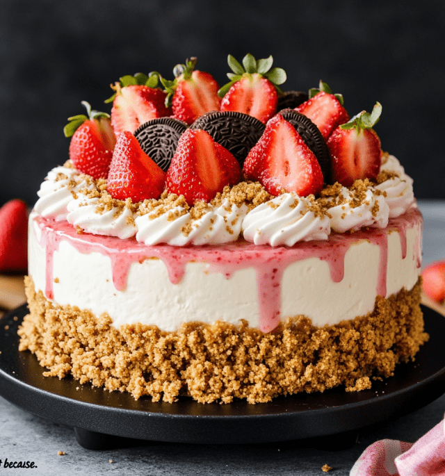 Strawberry Crunch Cheesecake Recipe