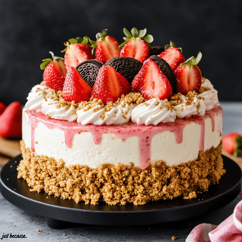 Strawberry Crunch Cheesecake Recipe