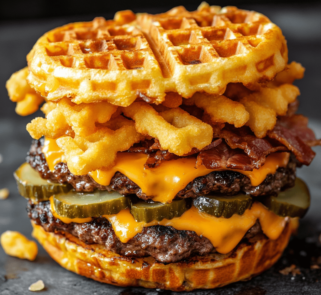 Waffle Fry Smash Burgers