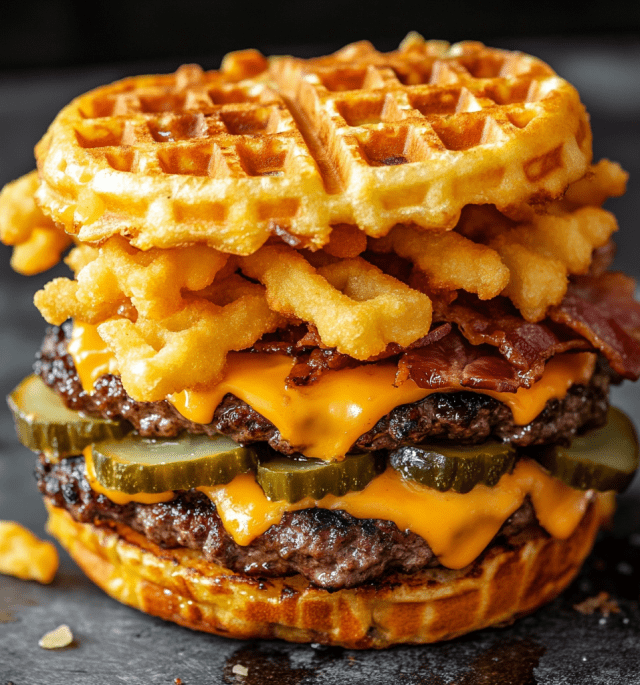 Waffle Fry Smash Burgers