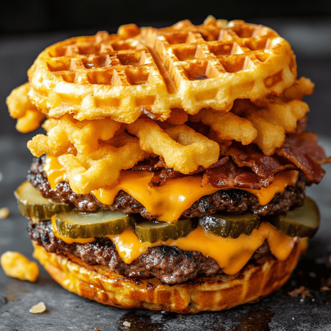 Waffle Fry Smash Burgers