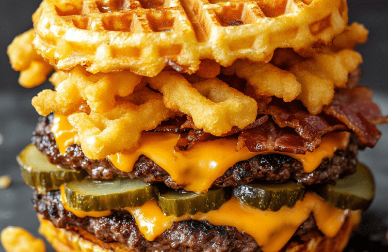 Waffle Fry Smash Burgers