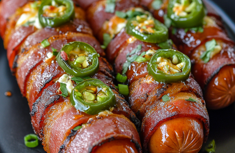 Bacon-Wrapped Jalapeño Griddle Dogs