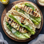 Griddle Caesar Salad Flatbreads