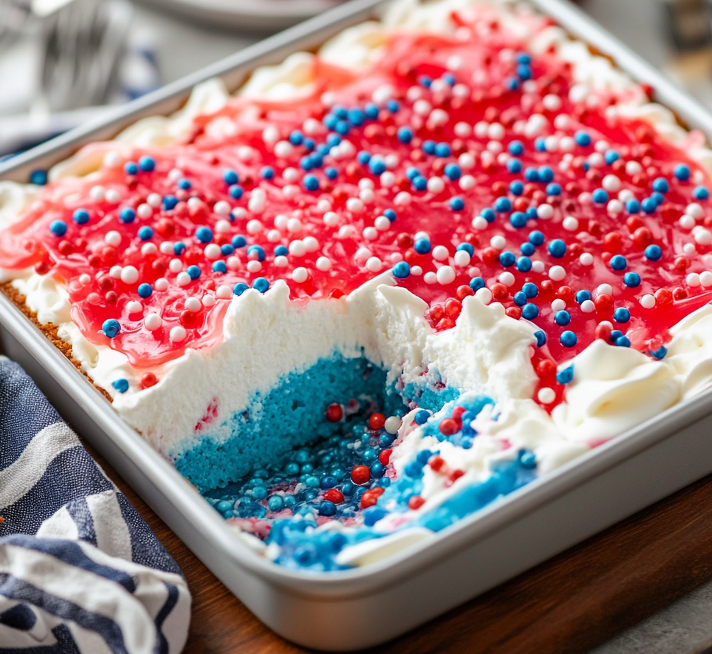 Patriotic Poke Cake