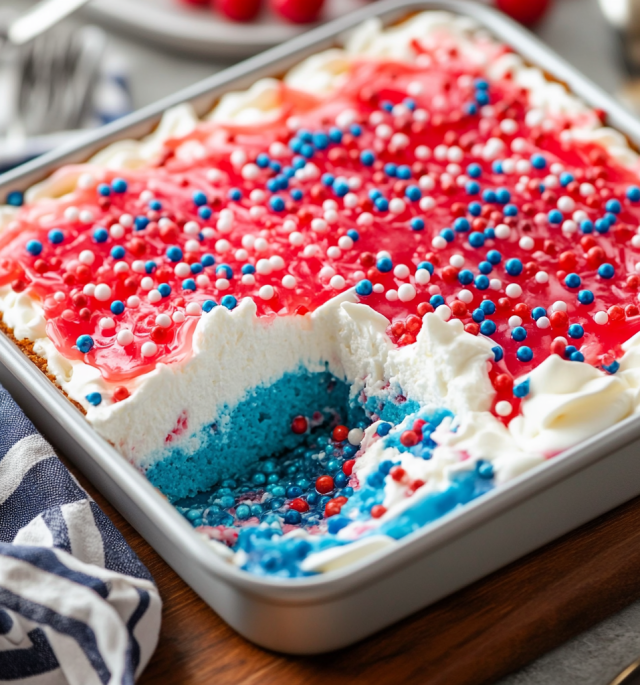 Patriotic Poke Cake