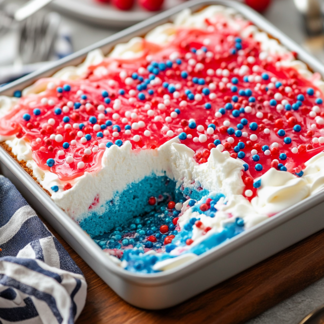 Patriotic Poke Cake