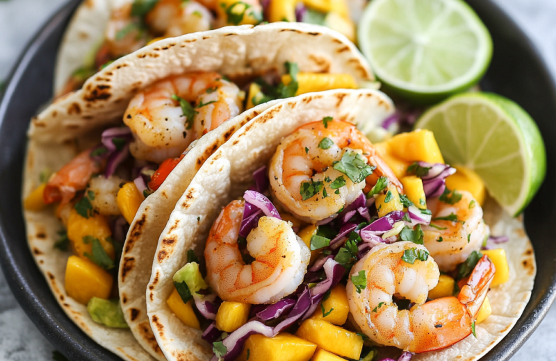 Mango Shrimp Street Tacos