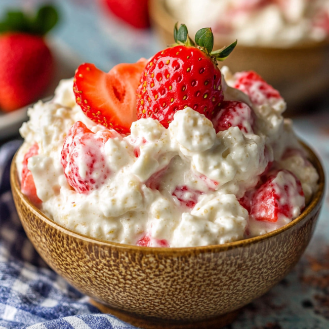 Strawberry Shortcake Fluff Salad