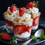 Keto Strawberry Shortcake Parfaits
