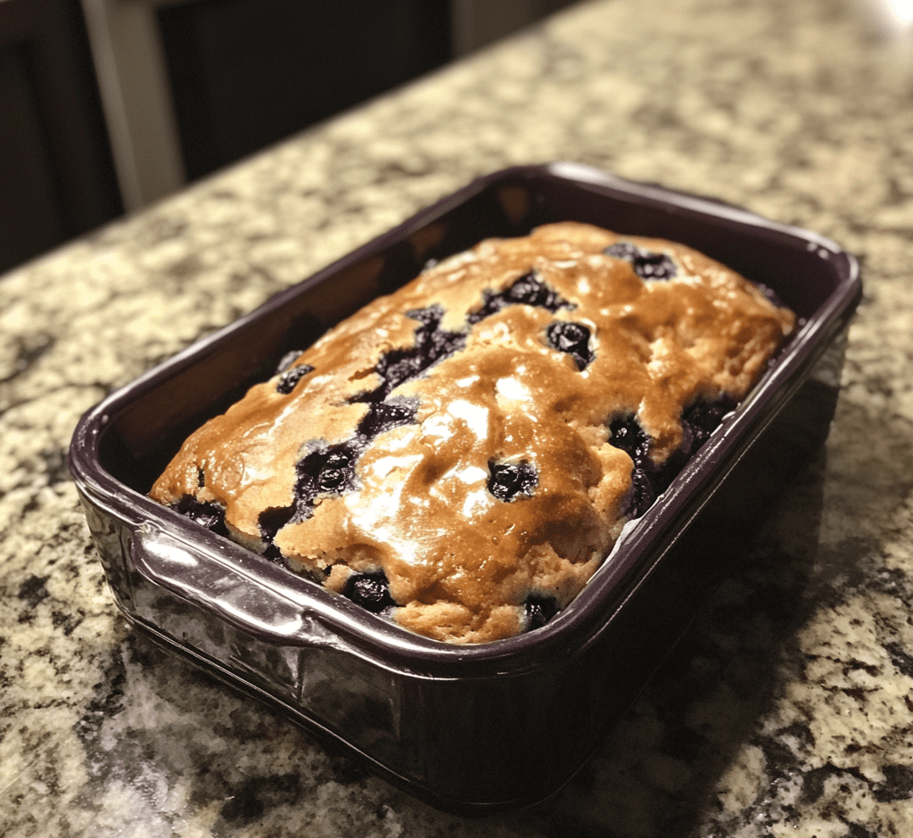Sourdough Blueberry Lemon Quick Bread