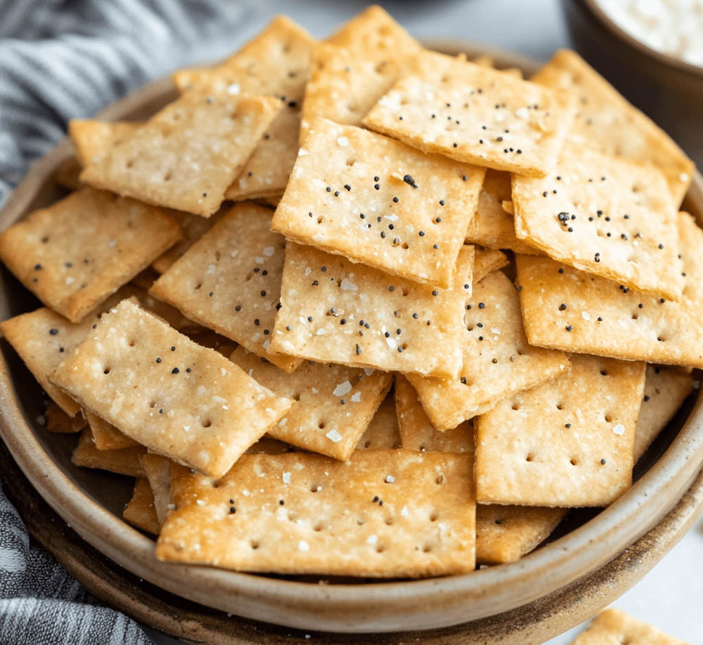 Sourdough Crackers (3 Ingredients!)