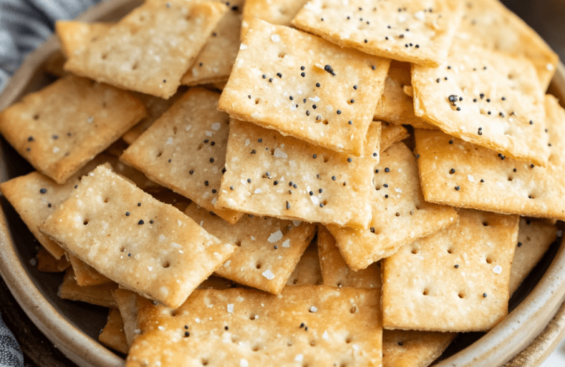 Sourdough Crackers (3 Ingredients!)