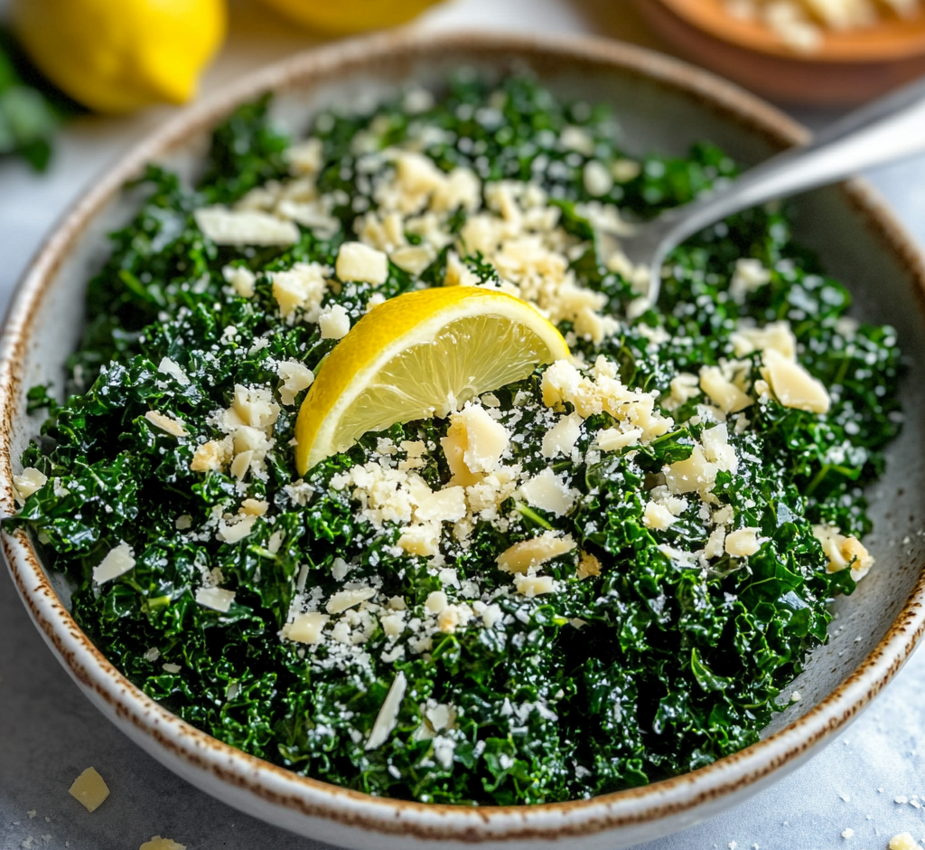 Lemon Parm Kale Salad