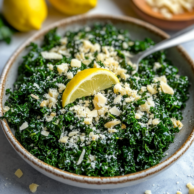 Lemon Parm Kale Salad