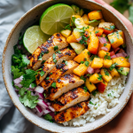 Cilantro-Lime Honey Chicken Bowls