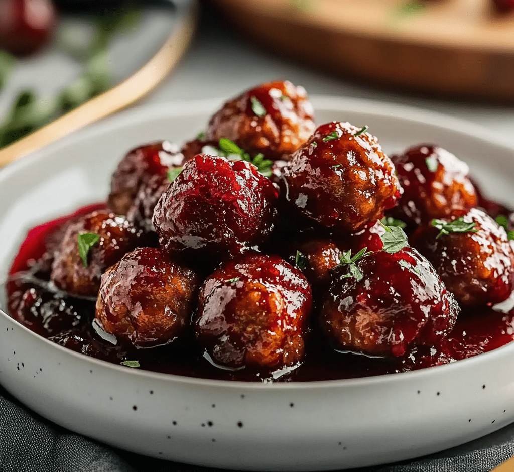 cranberry meatballs