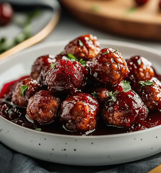 cranberry meatballs