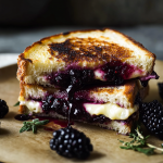 Blackberry Balsamic and Brie Grilled Cheese