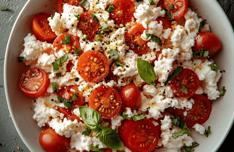 High-Protein Cottage Cheese & Tomato Salad