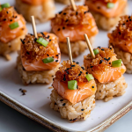 Salmon Crispy Rice Bites