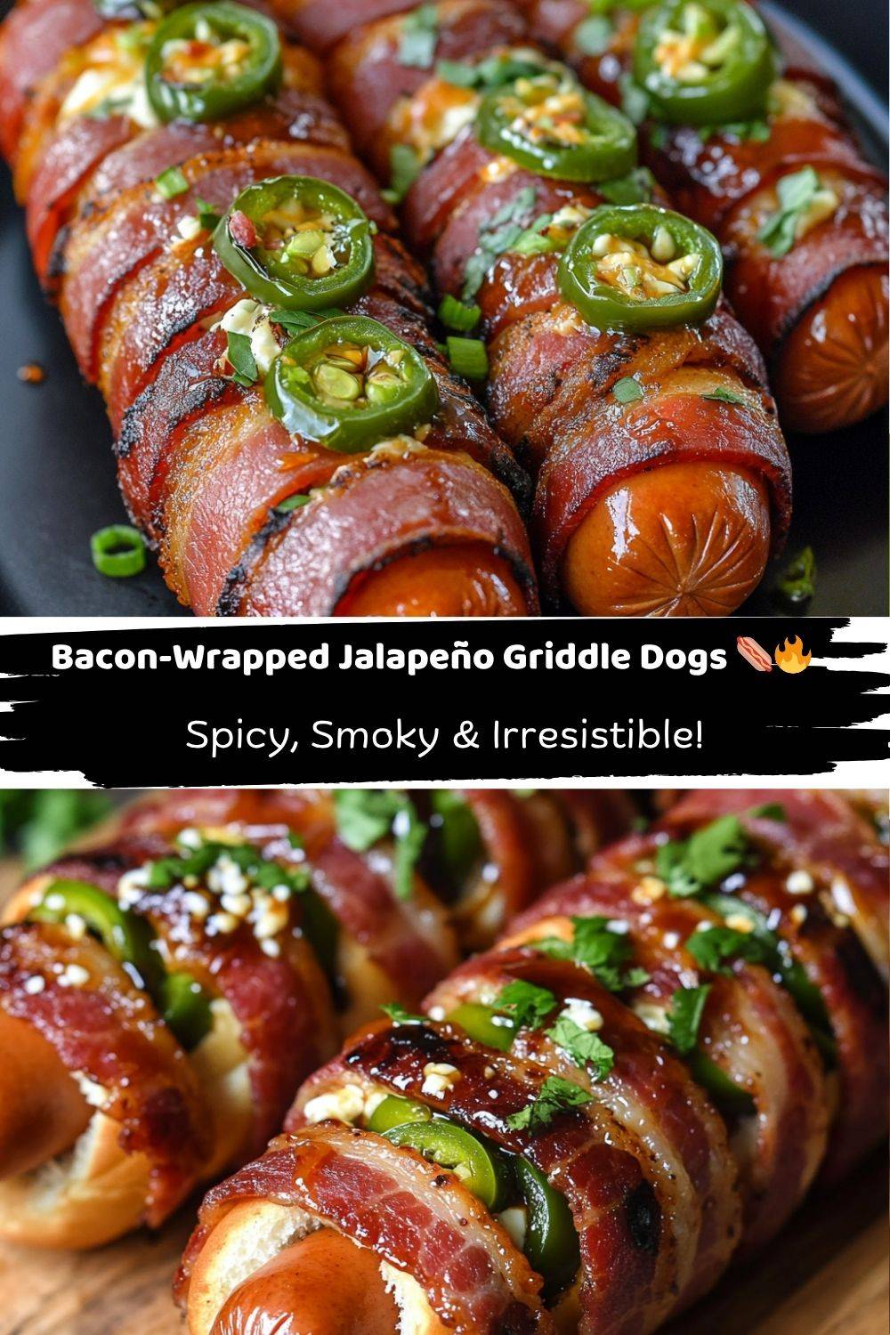 Bacon-Wrapped Jalapeño Griddle Dogs