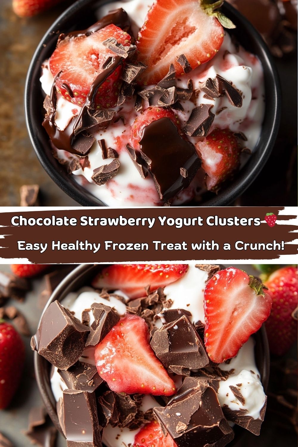 Chocolate Strawberry Yogurt Clusters