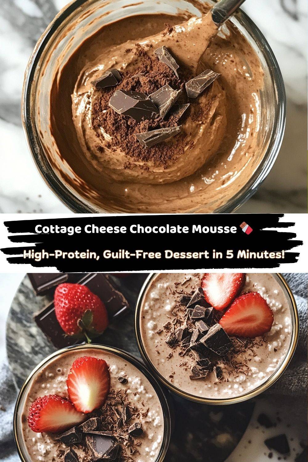 Cottage Cheese Chocolate Mousse