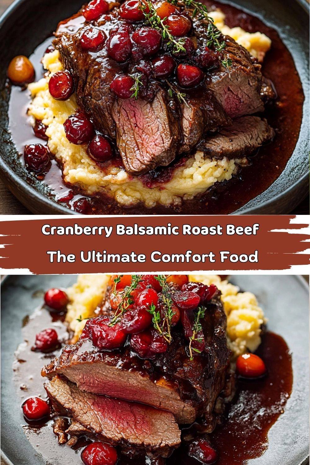 Cranberry Balsamic Roast Beef