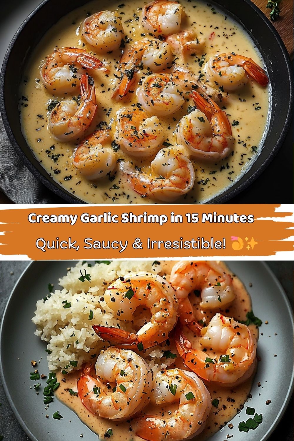 Easy Creamy Garlic Shrimp