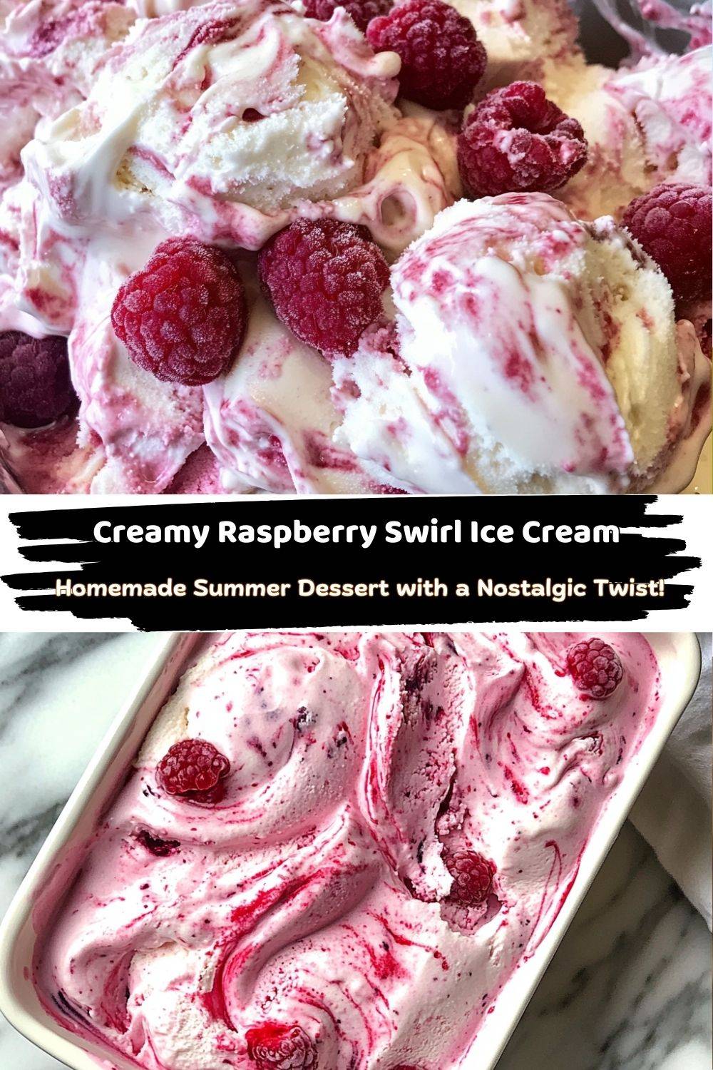 Raspberry Swirl Ice Cream Recipe