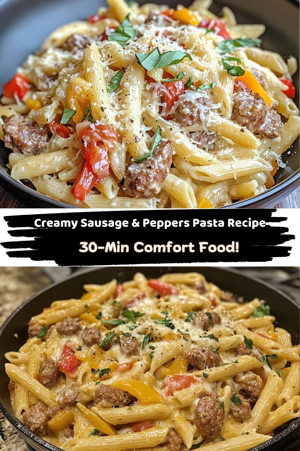 Creamy Sausage and Peppers Pasta
