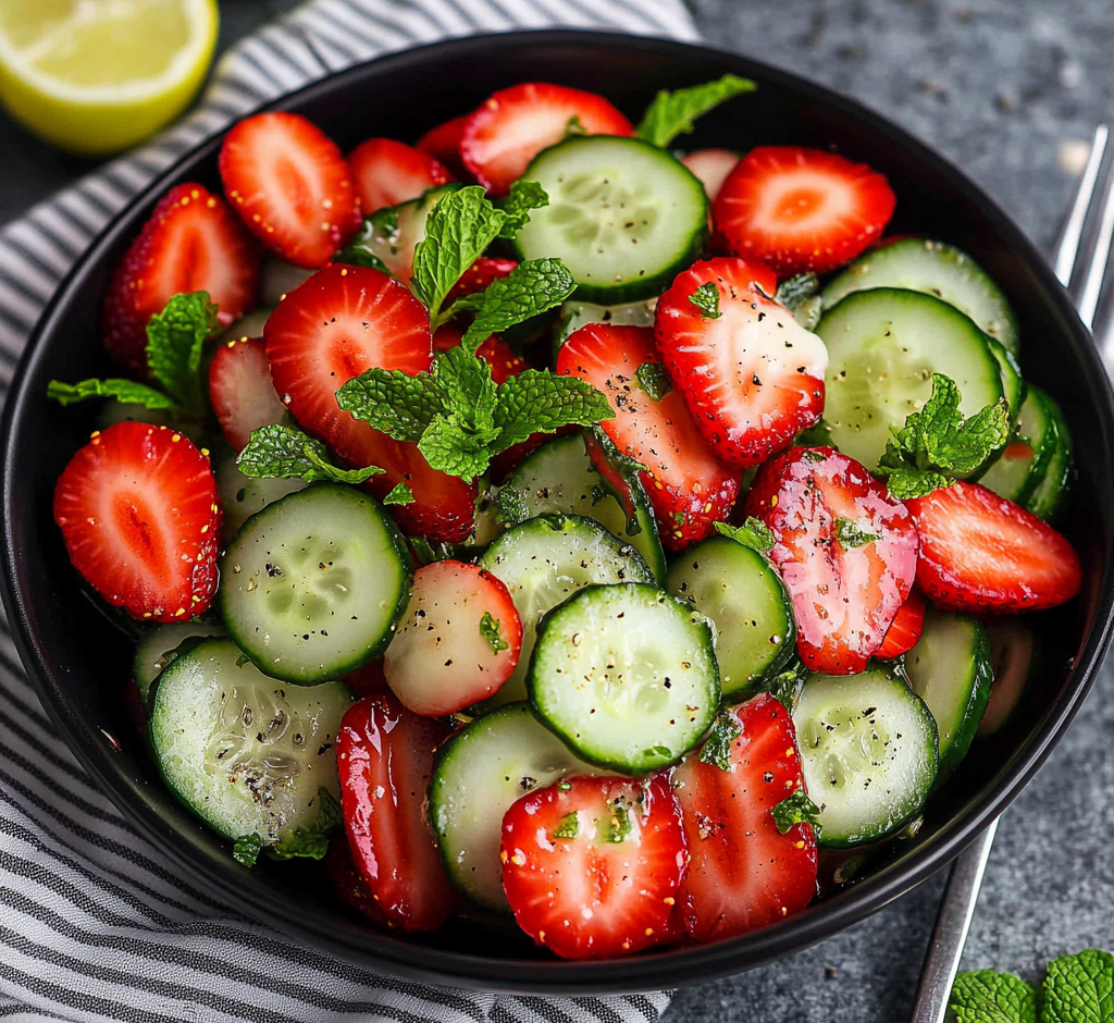 Cucumber Strawberry Salad