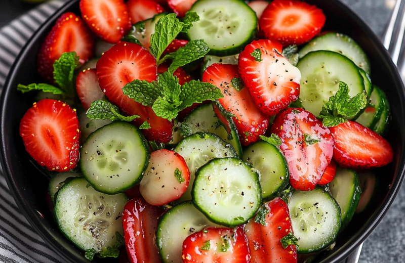 Cucumber Strawberry Salad