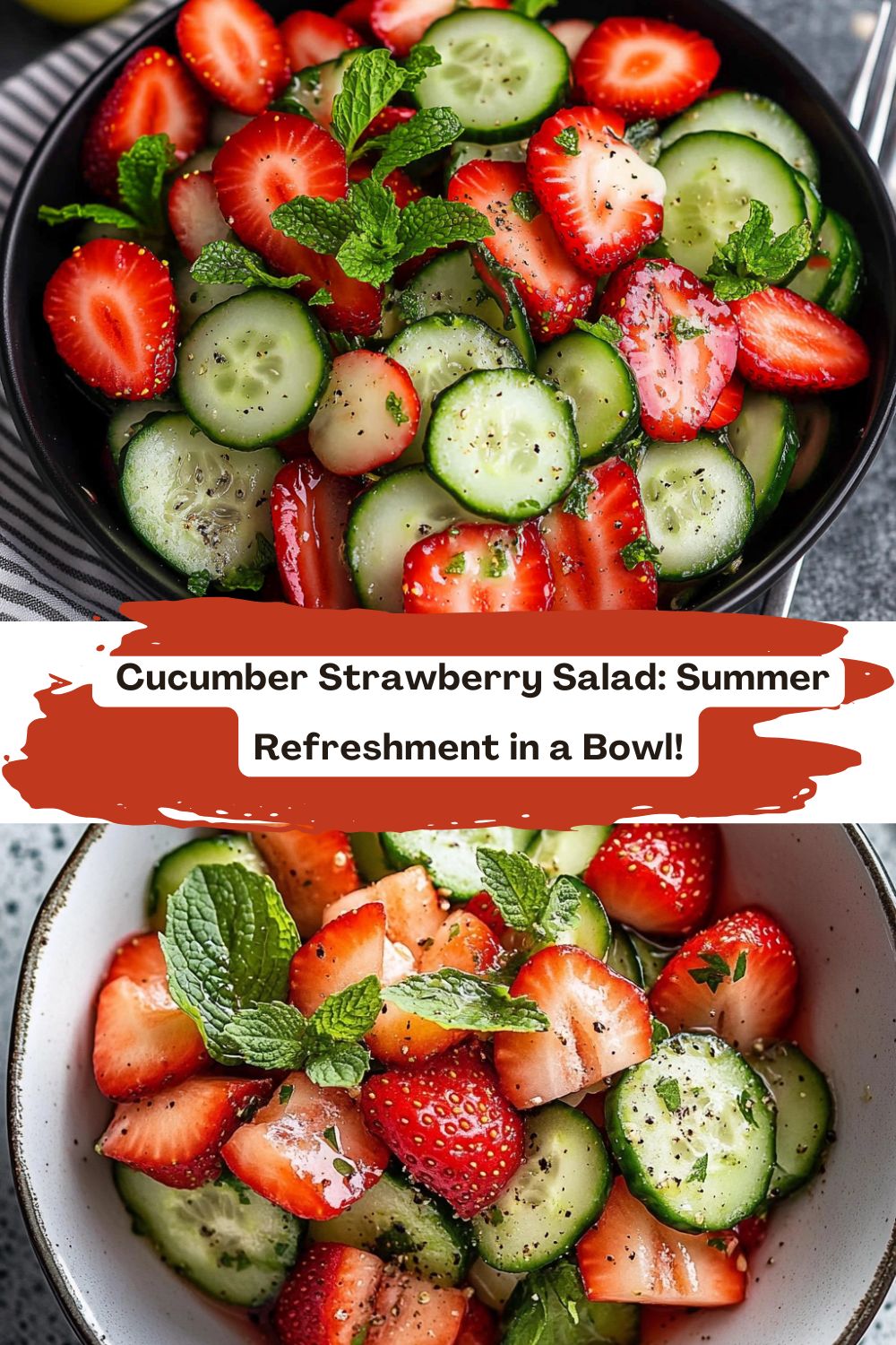 Cucumber Strawberry Salad