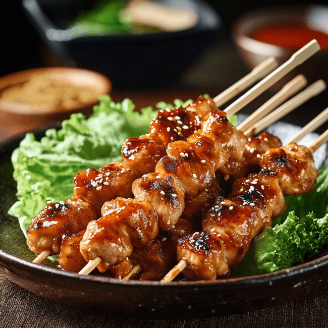 Dakkochi – Korean Skewered Chicken