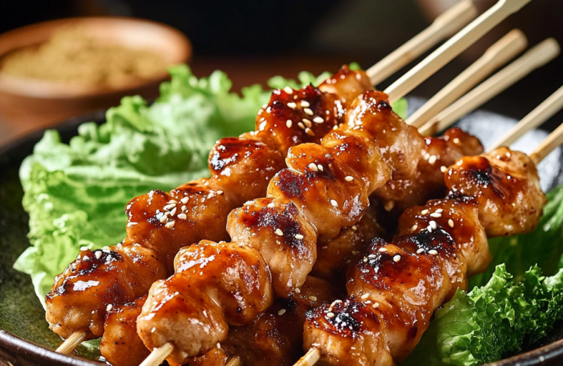 Dakkochi – Korean Skewered Chicken