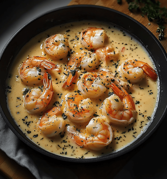 Easy Creamy Garlic Shrimp