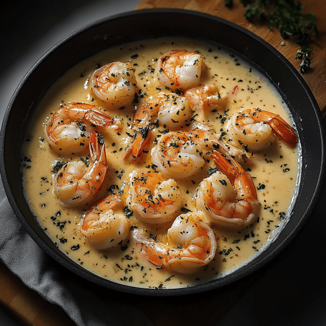 Easy Creamy Garlic Shrimp