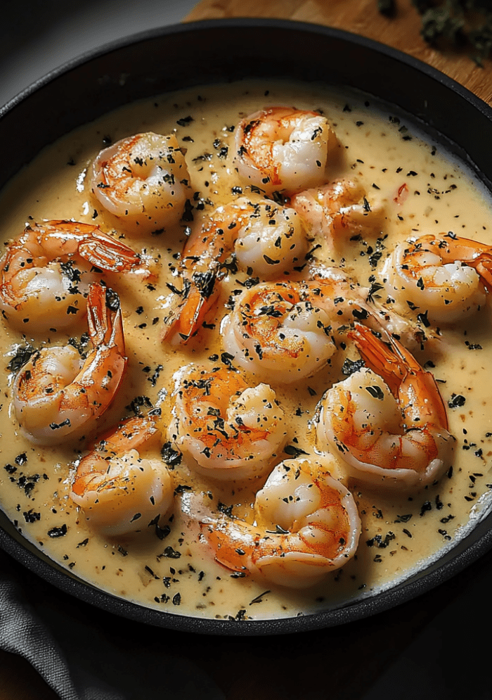 Easy Creamy Garlic Shrimp