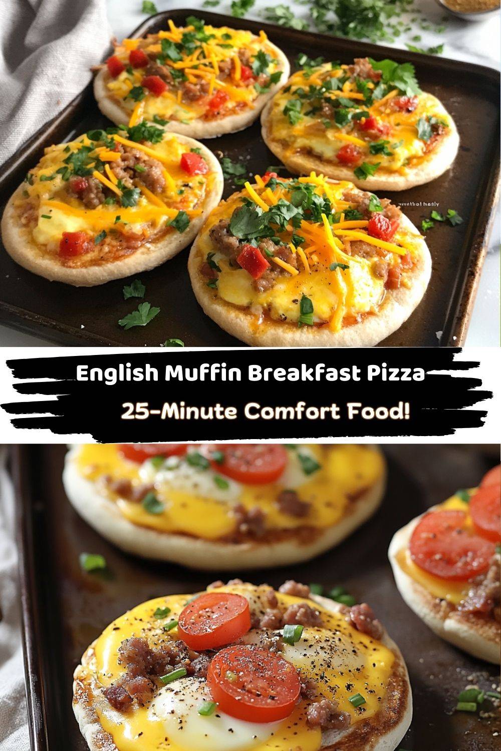 English Muffin Breakfast Pizza!