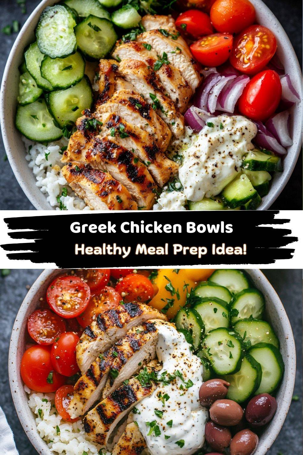 Greek Chicken Bowls