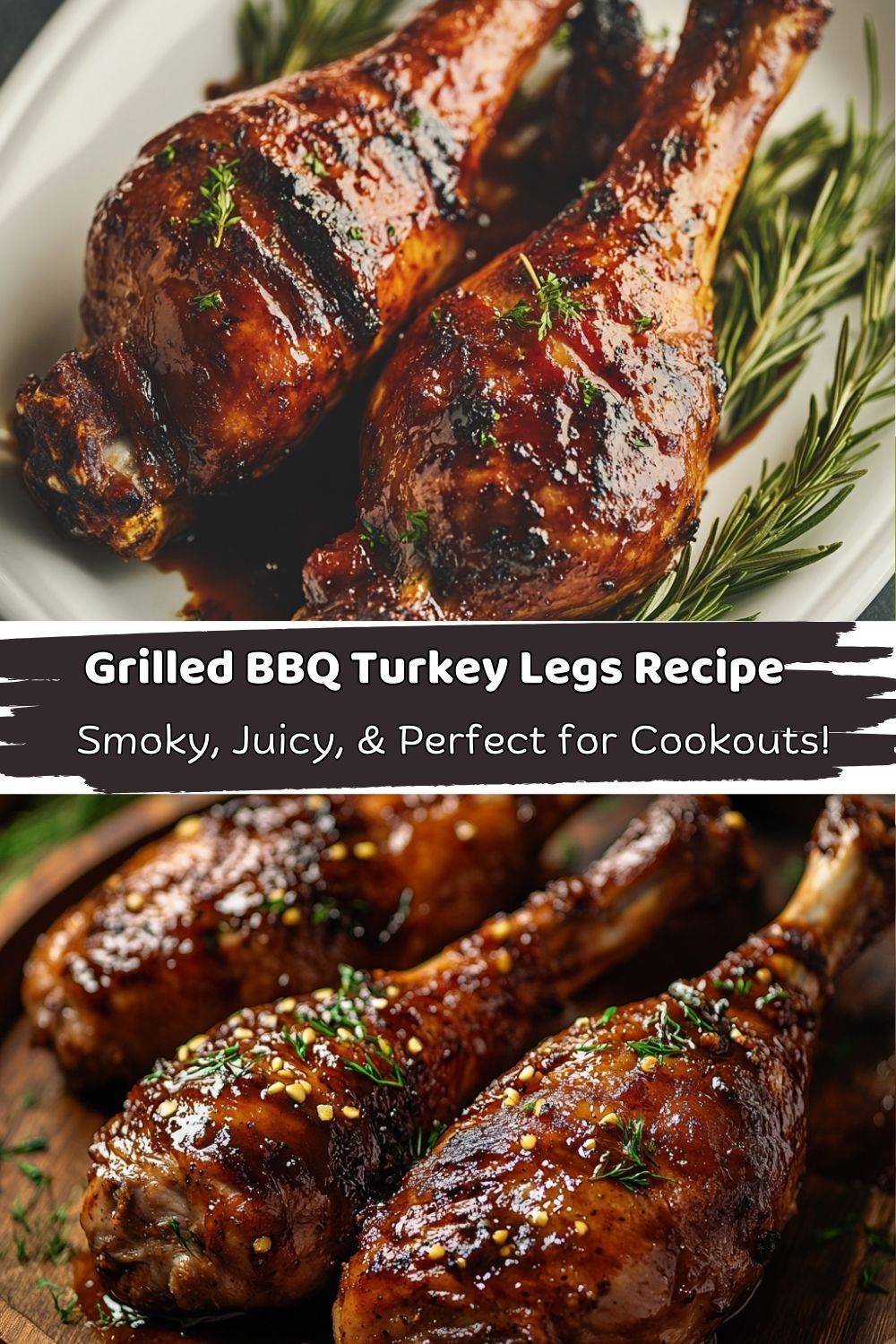 Grilled BBQ Turkey Legs